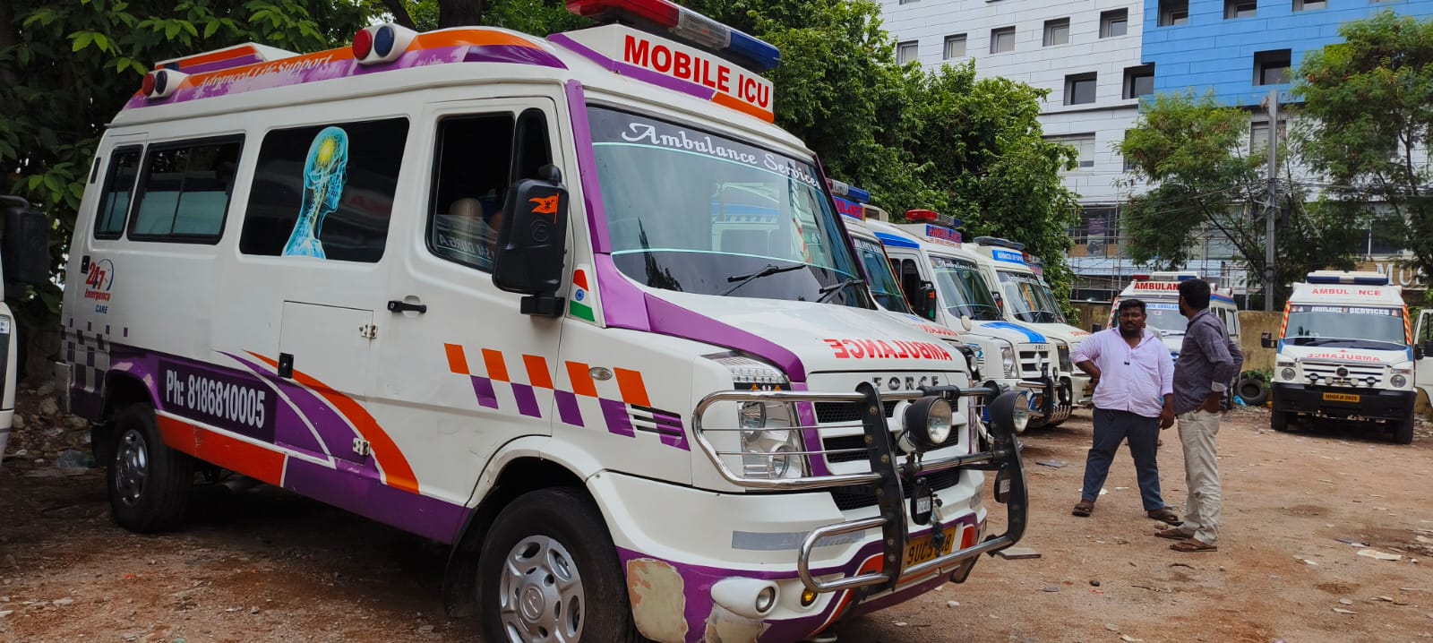 ICU Ambulance Outside